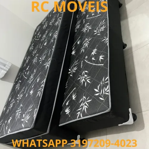 Cama Box Solteiro Bibox com Cama Auxiliar - Colchão D33 (88x1,88)