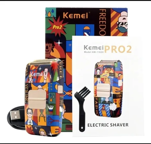 Barbeador Elétrico Kemei Pro2 - Design Moderno