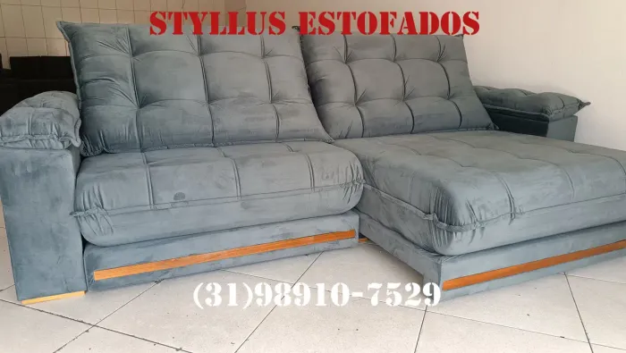 Sofá retrátil FOFÃO- Estiloso e Confortável