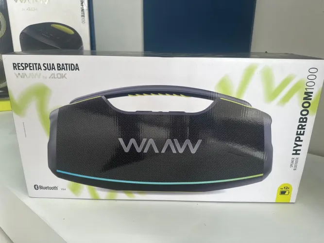 Caixa de Som Bluetooth WAAW by ALOK HYPERBOOM 1000