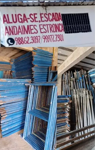 ALUGUEL DE ANDAIMES, ESCORAS E BETONEIRAS