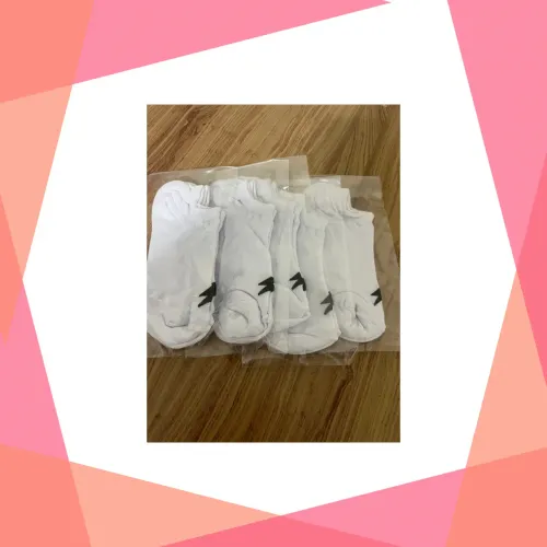 Kit de 5 meias esportivas brancas