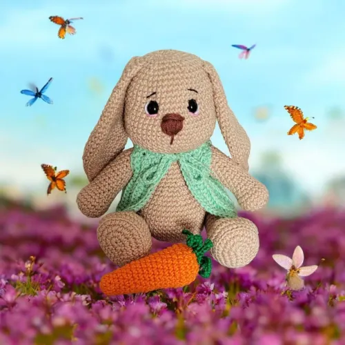 Coelhinho de crochê amigurumi