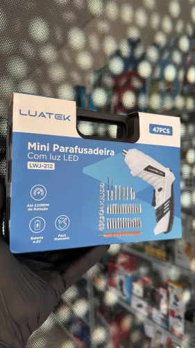 Mini parafusadeira 4.8V maleta com acessórios 
