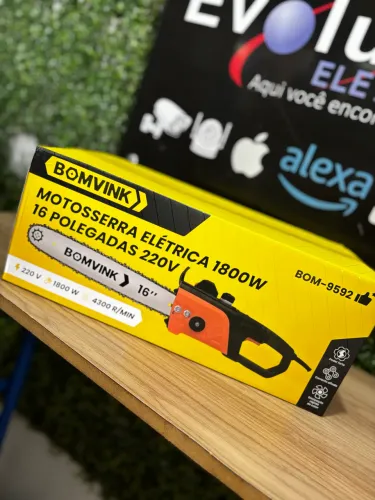 Motosserra Elétrica 1800W 16 Polegadas 220V - BOMVINK BOM-9592