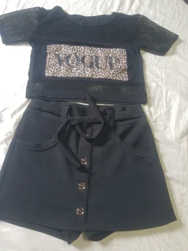 Conjunto feminino short saia