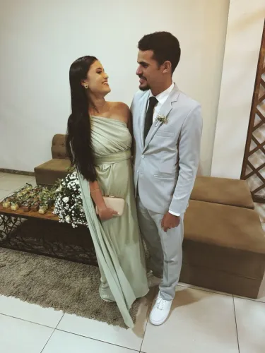 Vestido de festa verde elegante (madrinha, casamento, festas, formatura)