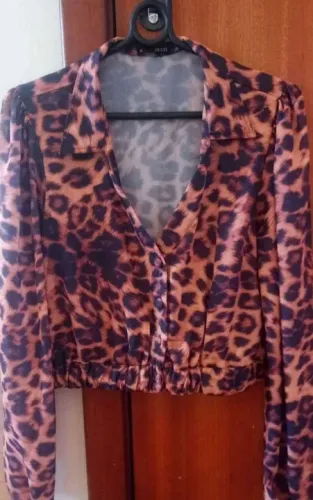 Cropped Leopardo Semi Nova G.