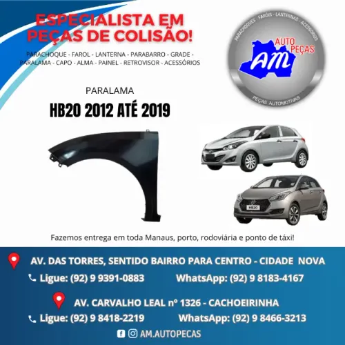 paralama hb20 2013 a 2019
