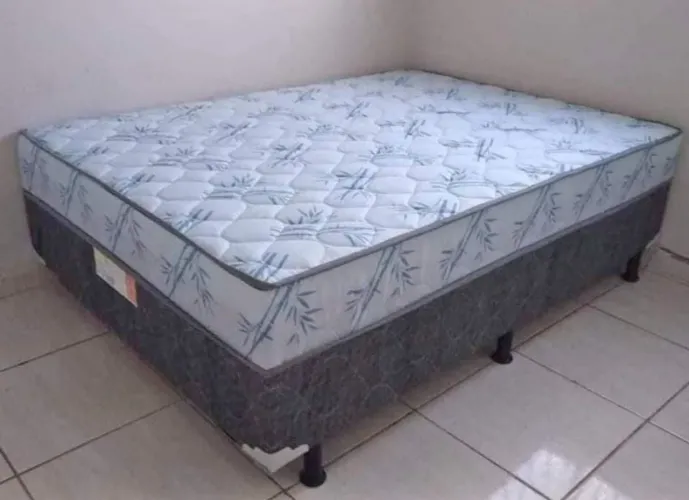Cama Box Casal com Colchão Confortável