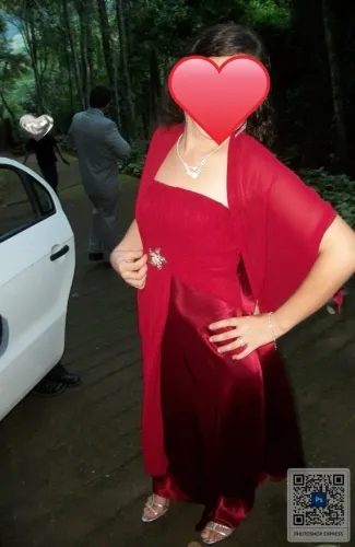 Vestido longo M Marsala tomara que caia com bojo cetim e mousseline