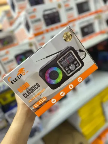 Rádio AM/FM/SW com USB e Iluminação LED - EL-1320