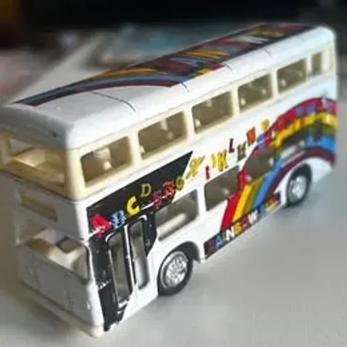 Carrinho/Onibus Matchbox Superfast - Rainbow Bus (Double Decker 2 andares)