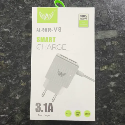 Carregador Rápido 3.1A com 2 Entradas USB - Novo na Caixa<br>