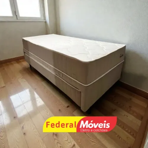Cama Box Solteiro com Auxiliar 88x188cm - Super Oferta!