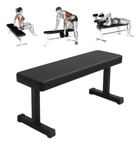 Banco supino reto reforçado musculação 