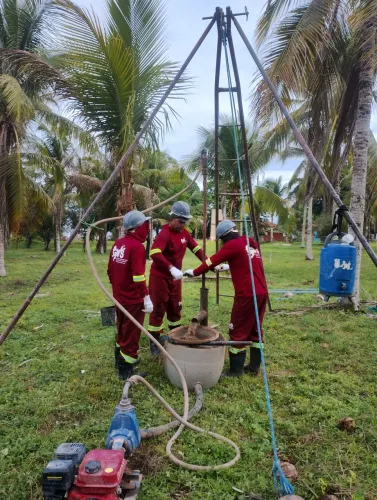 Sondagem a percussão SPT e Fundação Estaca Raiz e Perfuração a Seco, Estaca Escavada 
