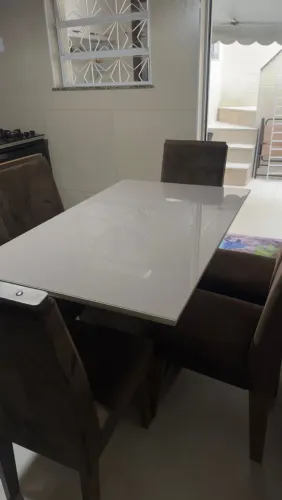 Conjunto de mesa de jantar com 6 cadeiras