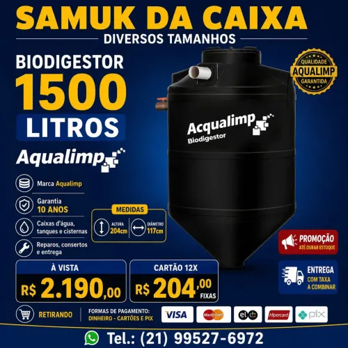 Biodigestor 1500 litros