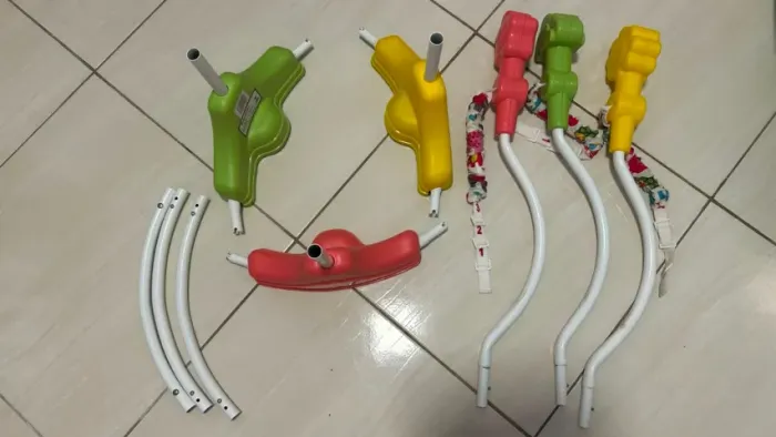 Brinquedo Pula Pula e Jumper 360º Bebê Infantil Centro Atividades com Luz e Som