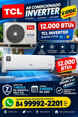 Ar condicionado 12.000 btus invert da tcl a venda!!! Apenas 5 meses de uso!