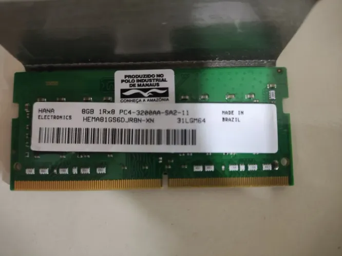 Memória DDR4 8GB not