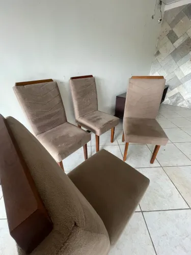 Conjunto de cadeira mesa de jantar em madeira - cadeira Espanha