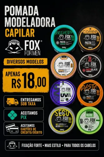 Vendo Pomada Modeladora Capilar Fox For Men 