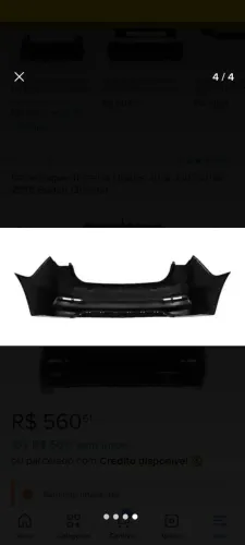 Para-choque traseiro HB20s Sedan 2016/2019 original