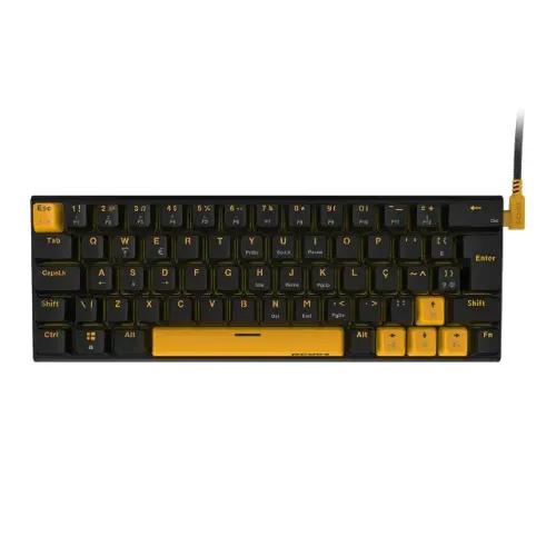 Teclado Gamer mecânico 60 %switch azul ABNT2 Rgb - Loja fs Informática