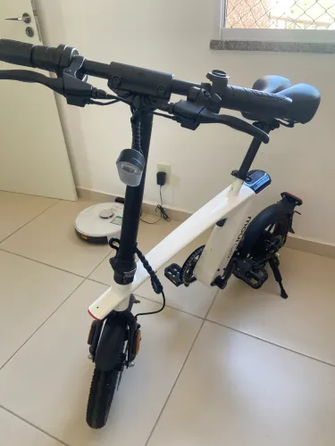 Bike Elétrica Inow Dobrável Branca