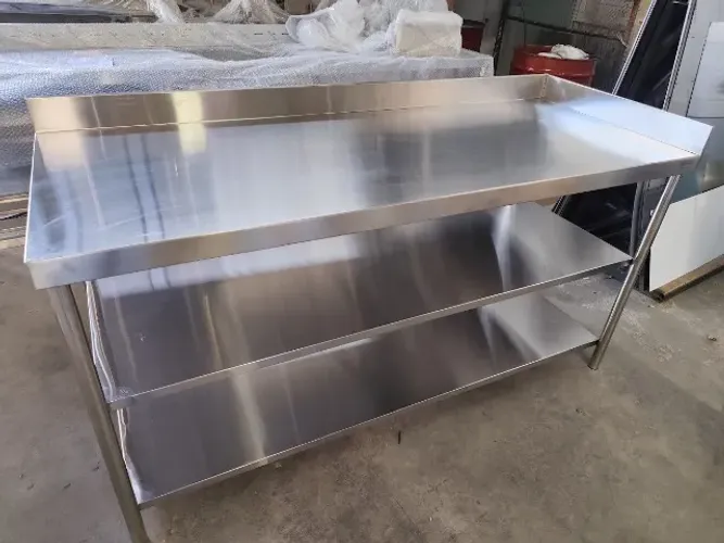 Bancada Inox Parede 1,10m c/ Condimentadora Restaurante