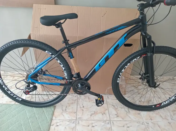Bike aro 29 GTI NOVA 0km alumínio suspensão freios disco 