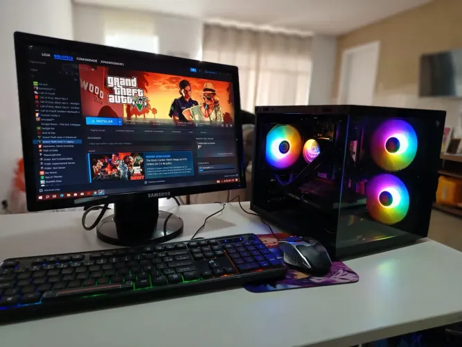 Pc Gamer Forte Roda Tudo Jogo Camaleao de pintar Gta V RP entre outros