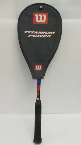 RAQUETE DE SQUASH ANTIGA WILSON TITANIUM POWER EXCELENTE ESTADO