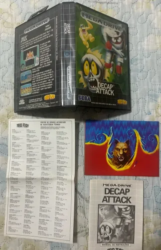 MEGA DRIVE - DECAP ATTACK TEC TOY - CIB COMPLETO CIB