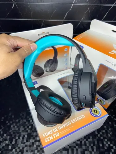FONE DE OUVIDO ESTÉREO HEADPHONE SEM FIO - KV-6709 INOVA