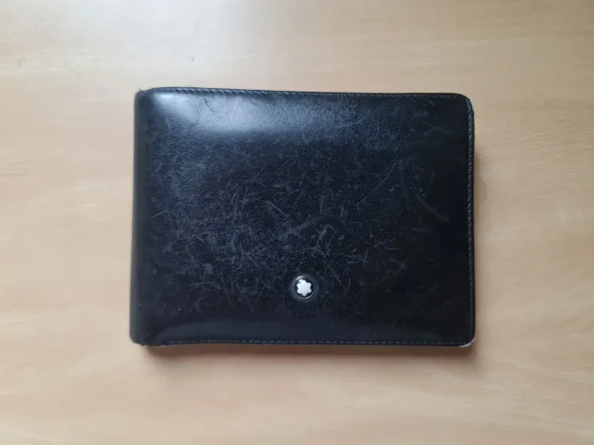 Carteira Montblanc Meisterstuck Bifold Preto 6cc Original 