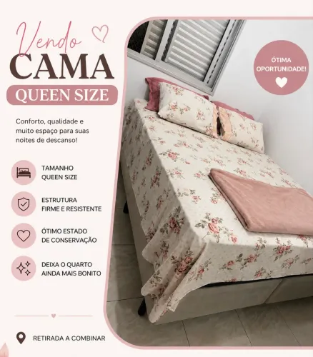 Vende-se cama queen size
