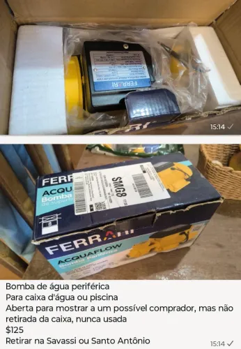 Vendo Bomba d'Água Periférica