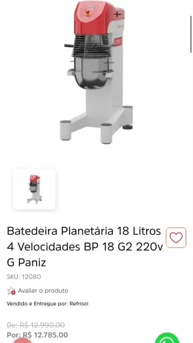 BATEDEIRA 18 litros G-paniz