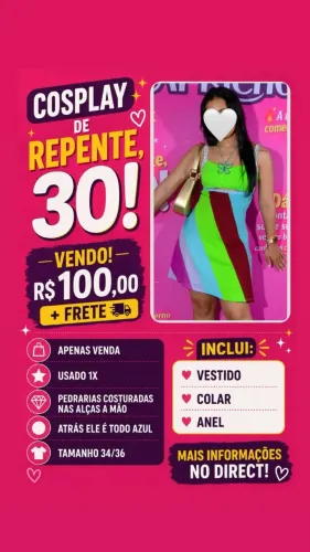 Vestido PP "De repente 30!"