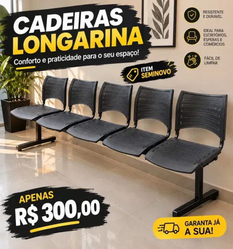 Cadeiras para sala de espera