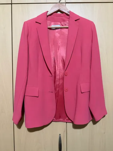 Conjunto blazer e calça alfaiataria salmão - M