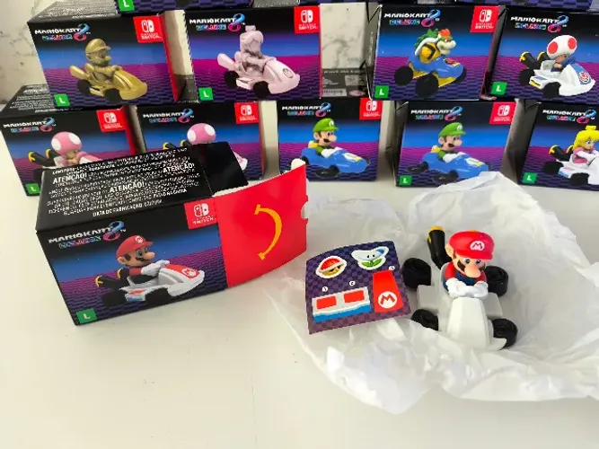 Coleção McDonald's Mario Kart 2024 - Nintendo Switch ( 10 UNIDADES )
