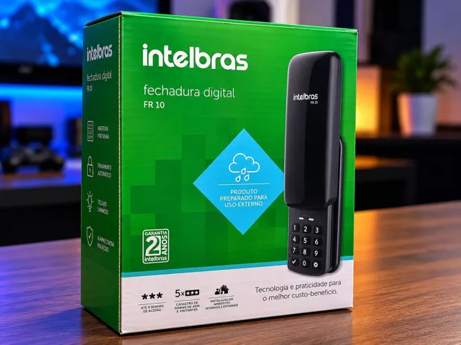 Fechadura Digital Intelbras FR 10 Nova Lacrada