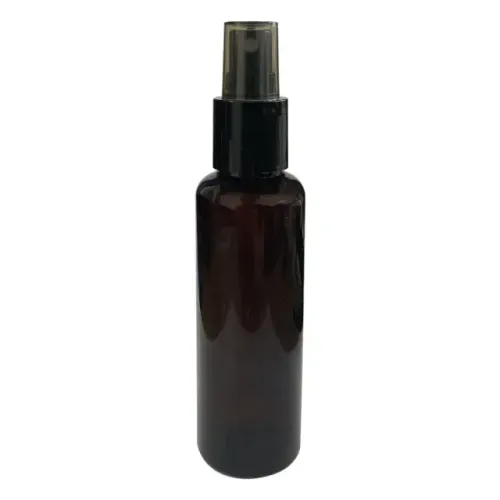 Kit com 38 Frascos Pet Cilíndricos Tampa Spray 120ml - Âmbar 