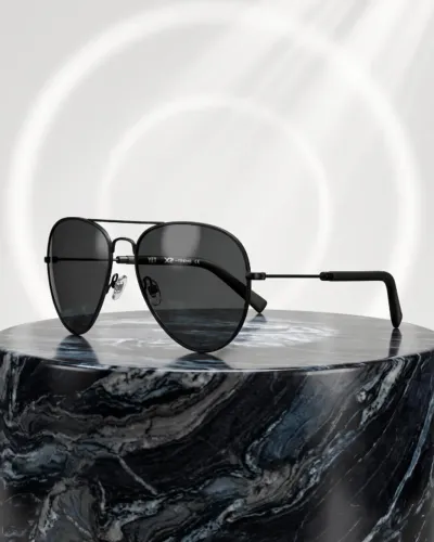Óculos de Sol X-Treme YET Aviador Preto Fosco Masculino ? Novo