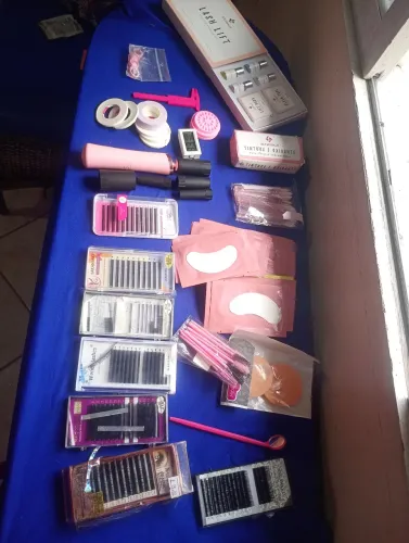 Kit completo para extensão de cílios e Lash Lift