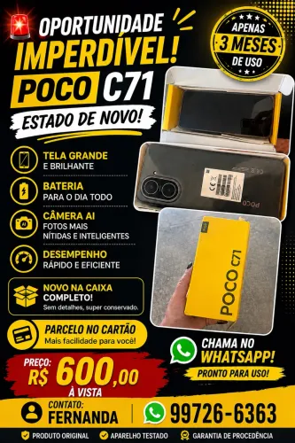 Celular estado novo três meses de uso